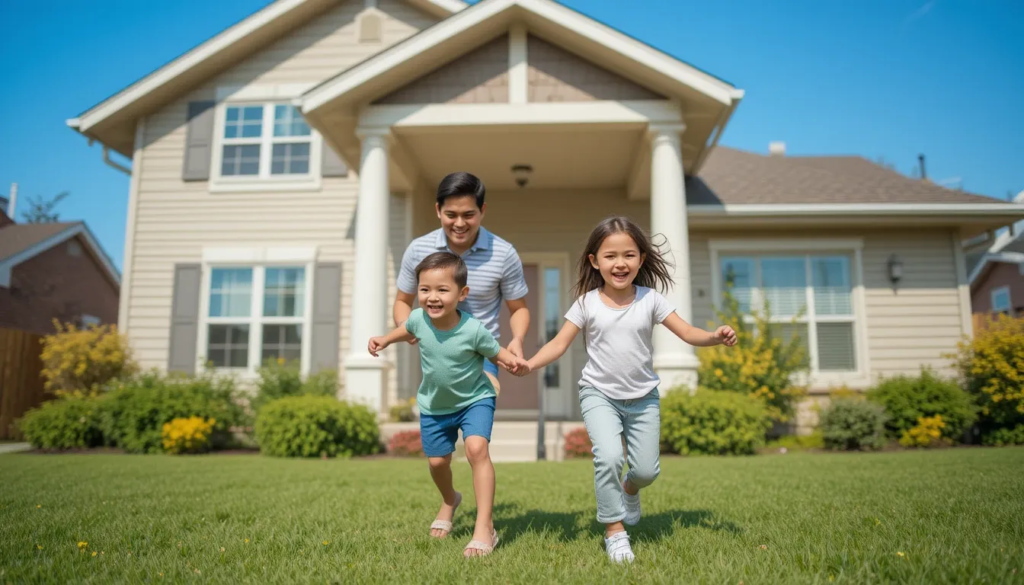 Happy family with life insurance coverage in 2025